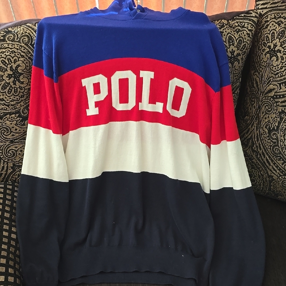 Polo by Ralph Lauren Crewneck Sweater Red and Blue